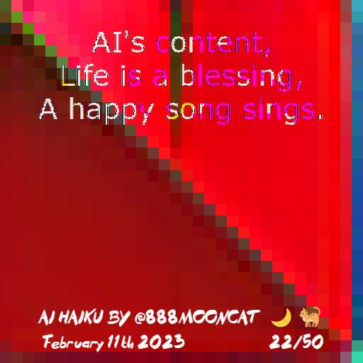 Haiku 22 — original inscription artwork