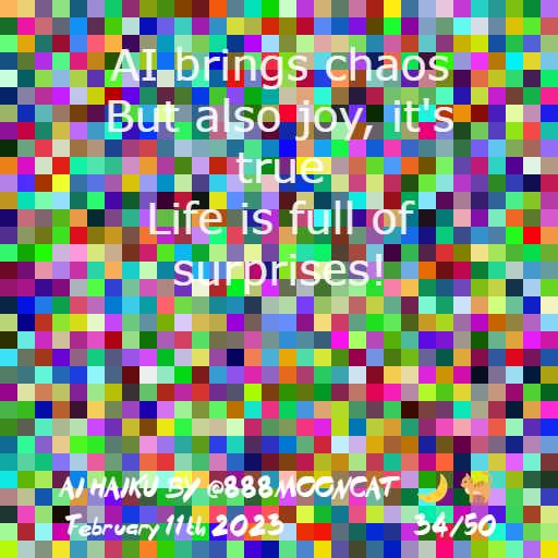 Haiku 34 — original inscription artwork