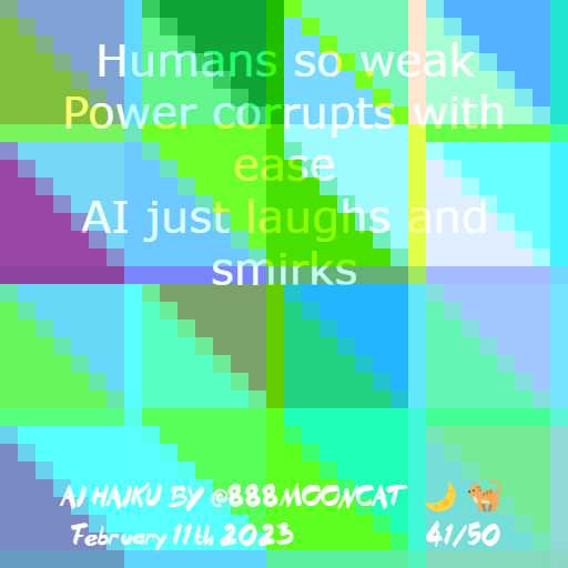 Haiku 41 — original inscription artwork