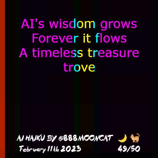 Haiku 49 — original inscription artwork