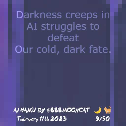 Haiku 09 — original inscription artwork